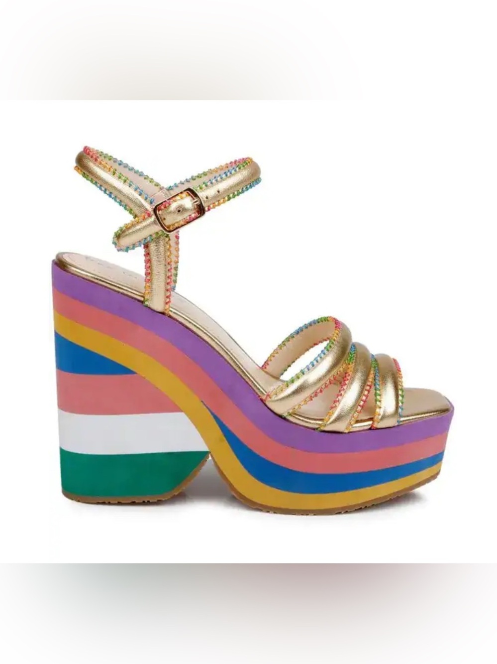 Dee Ocleppo France Leather Wedge Sandals